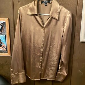 Collar Brown Blouse